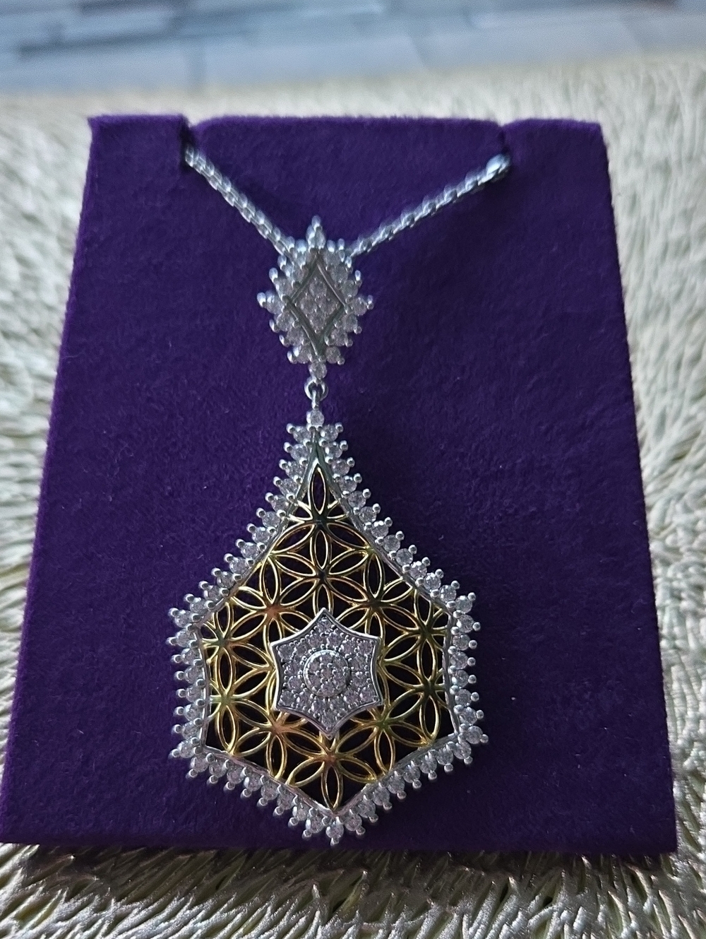 925 Sterling Silver Grace & Lace By Sevan Necklace.